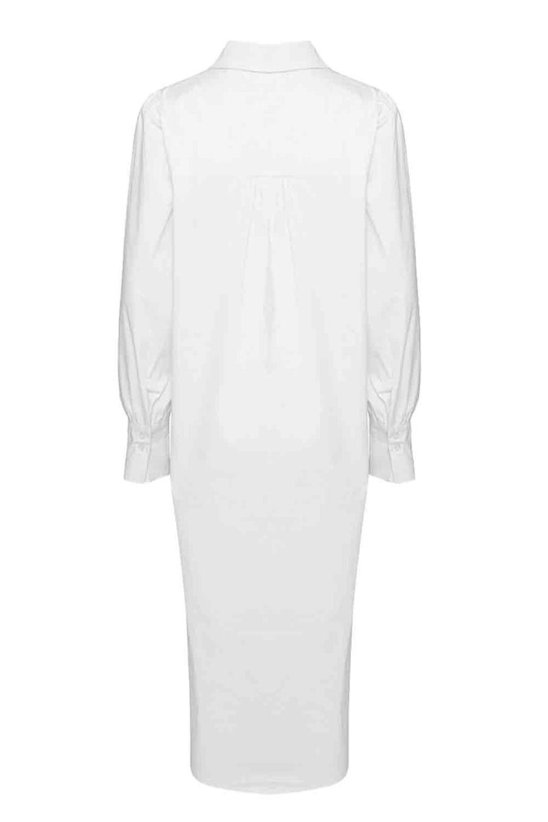 Noella - Skjorte - Celine Long Shirt Poplin - White