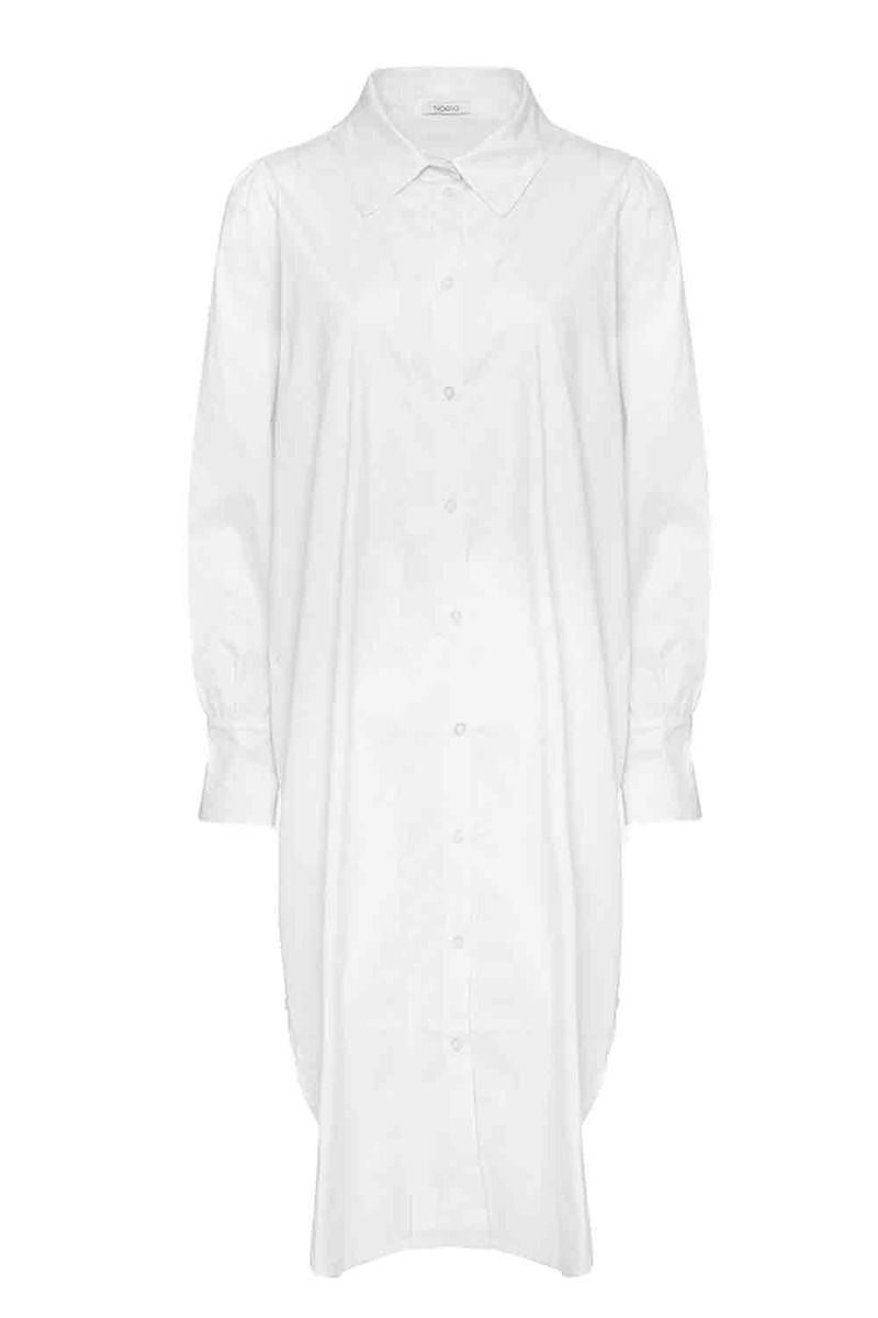 Noella - Skjorte - Celine Long Shirt Poplin - White