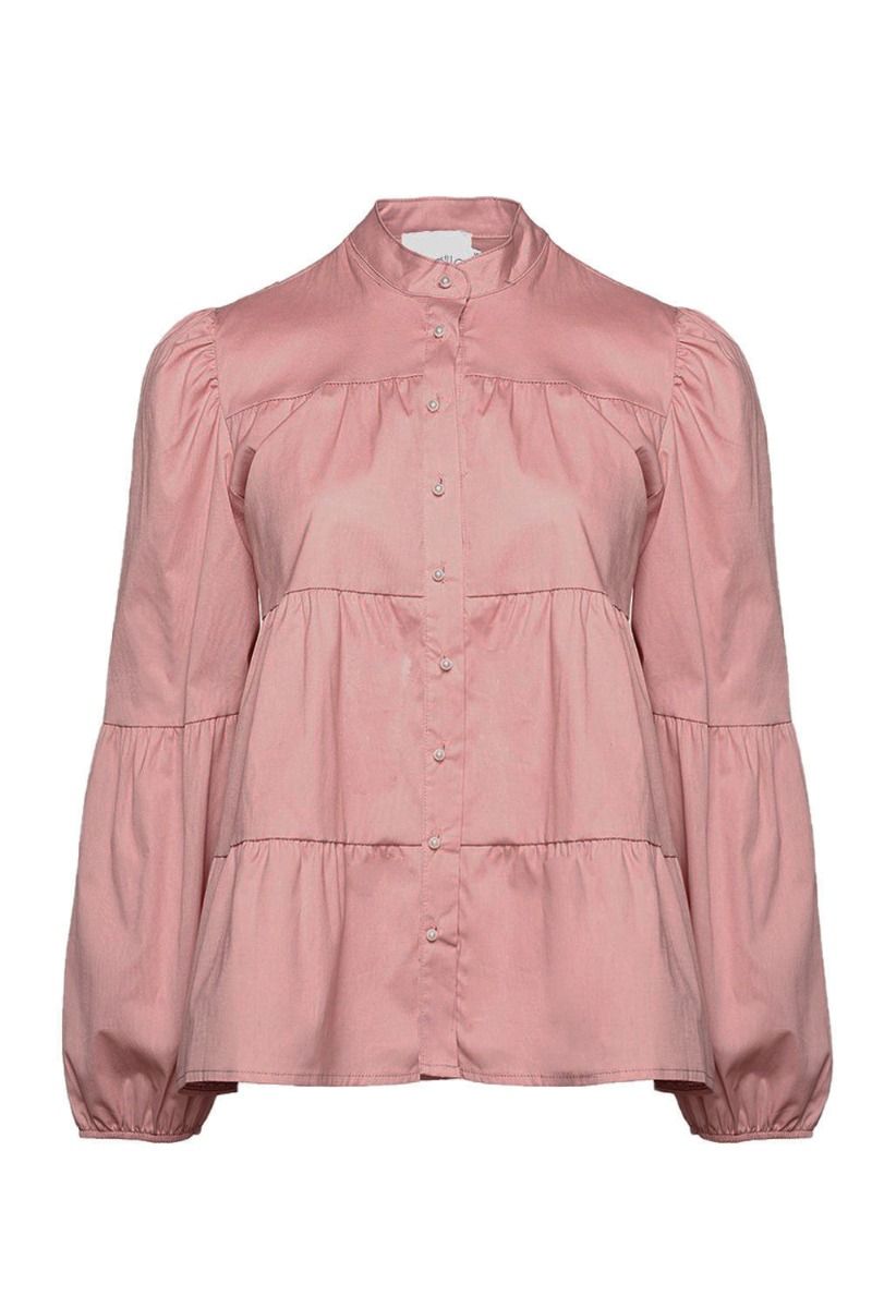Noella -  Skjorte - Kiki Pearl Shirt Poplin - Rose