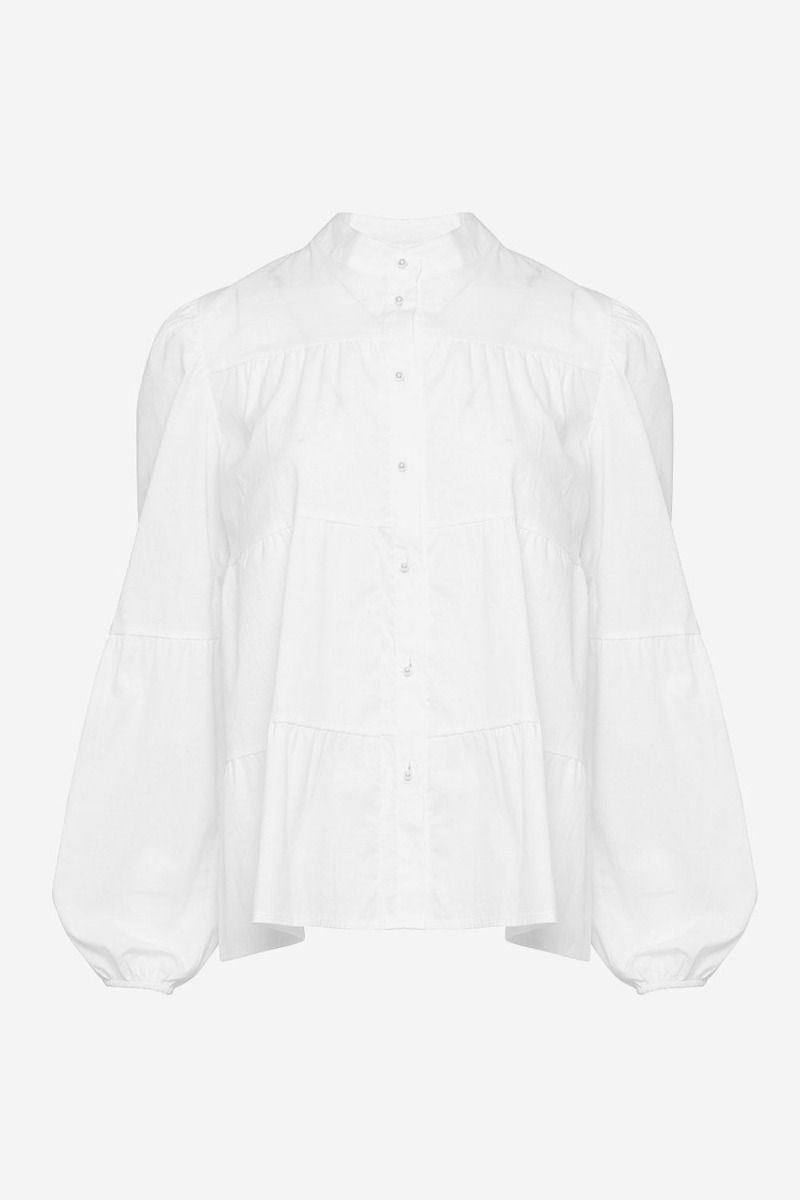Noella - Skjorte - Kiki Pearl Shirt Poplin - White