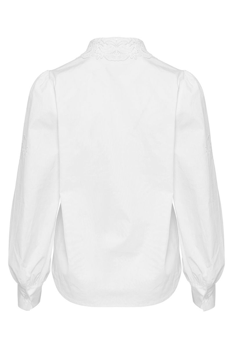 Noella - Skjorte - Lucille Shirt Cotton - White Lace