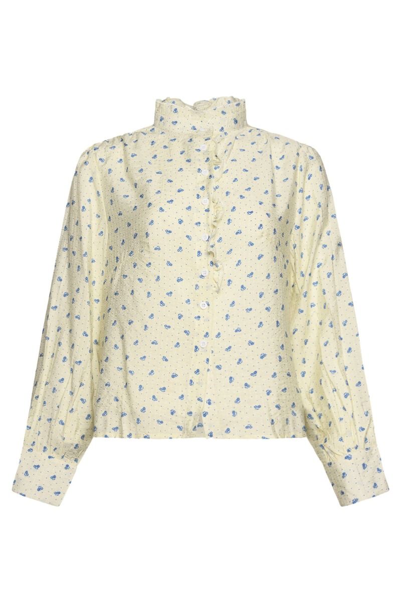 Noella - Skjorte - Pixi Shirt - Blue Dot Flower