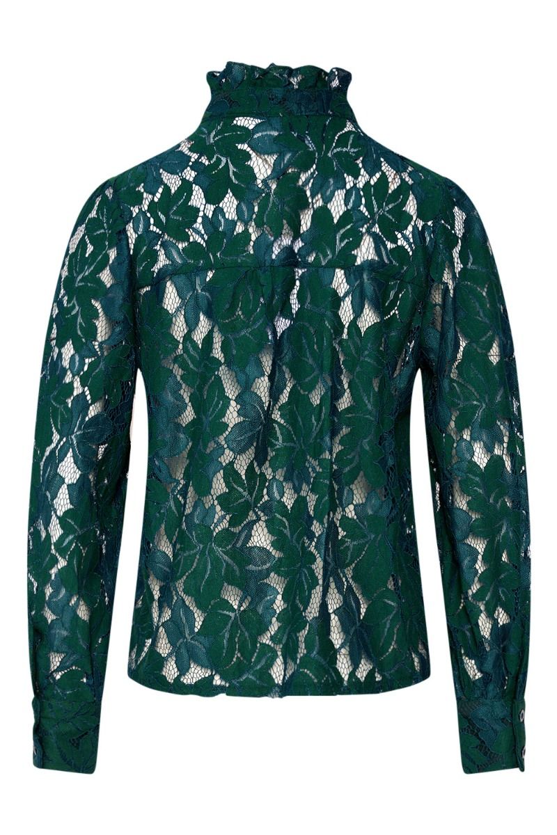 Noella - Skjorte - Pixi Shirt Lace - Bottle Green