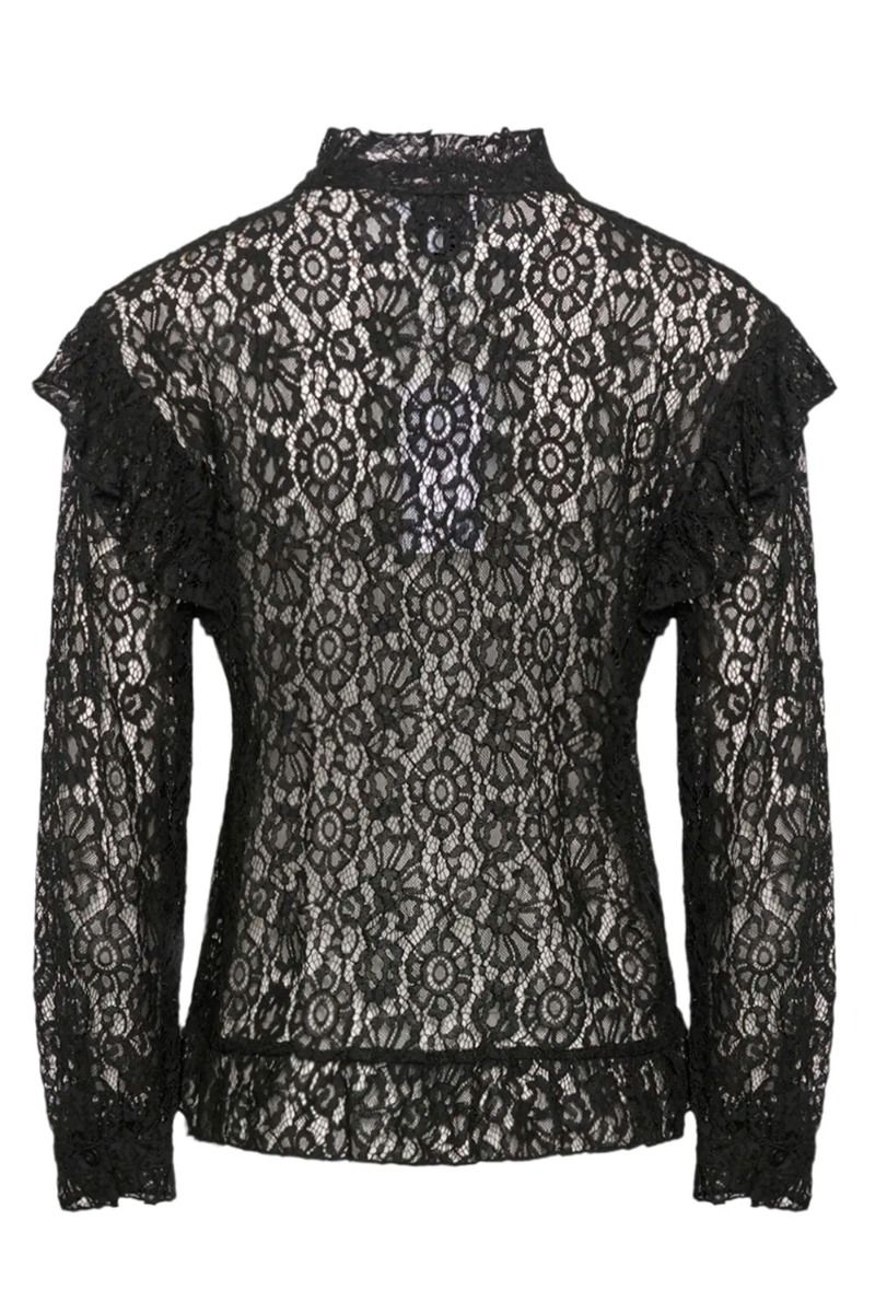 Noella - Bluse - Remi Ruffle Blouse - Black