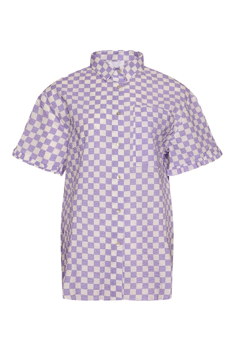 Noella - Skjorte - Mariana Ruffle S/S Shirt - Lavender