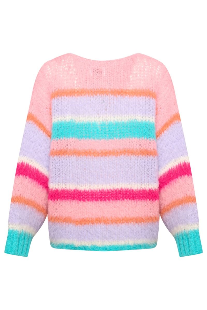 Noella - Strik - Ella Knit Sweater - Rose/Blue/Lilac Mix 