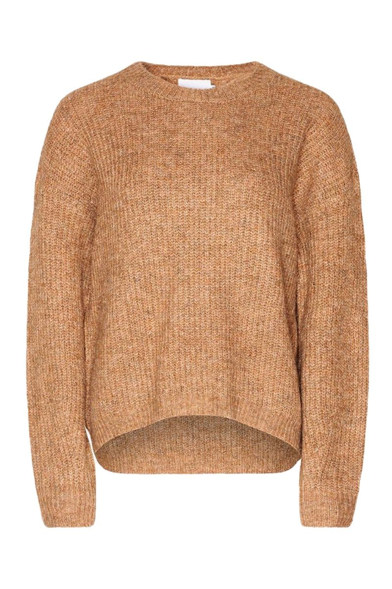 Noella - Strik - Frenchie Knit Sweater - Camel Melange
