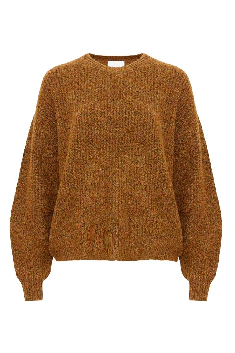 Noella - Strik - Frenchie Knit Sweater - Army Melange