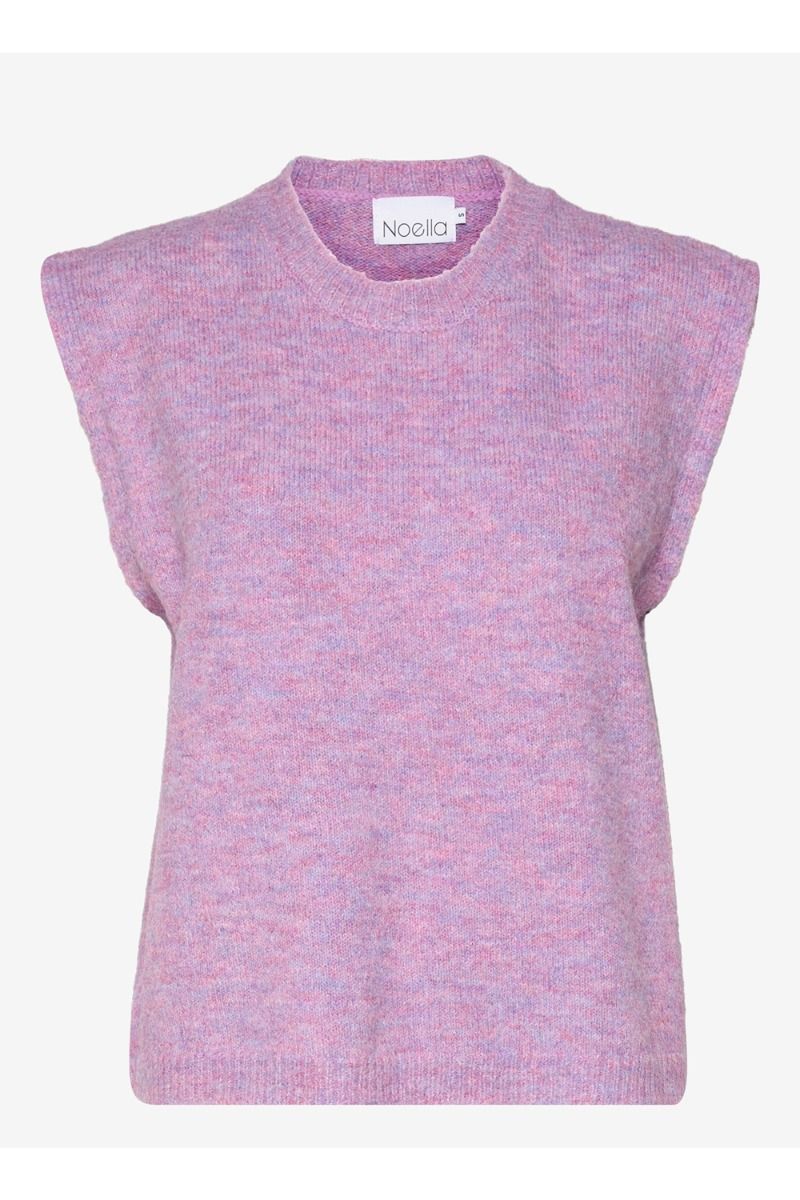 Noella - Vest - Frenchie Knit Vest - Lilac Melange