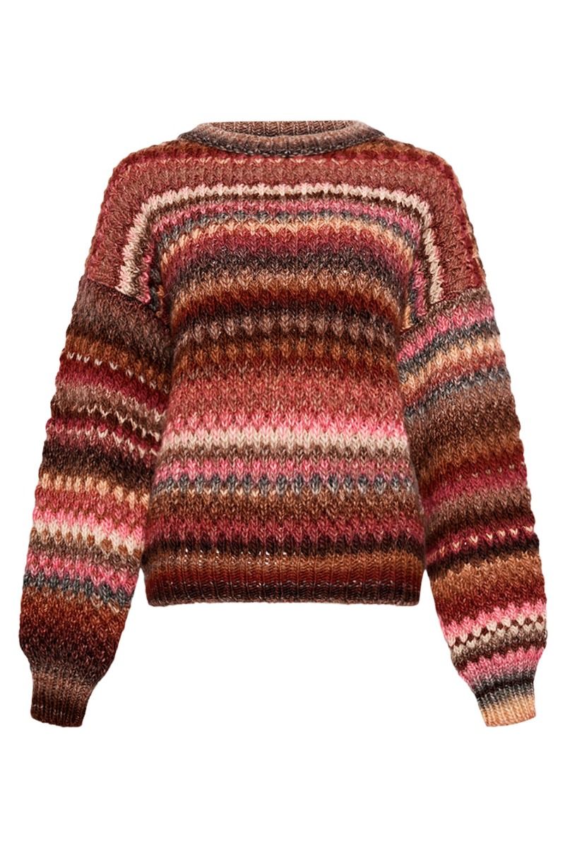 Noella - Strik - Gio Knit Sweater - Rust Mix
