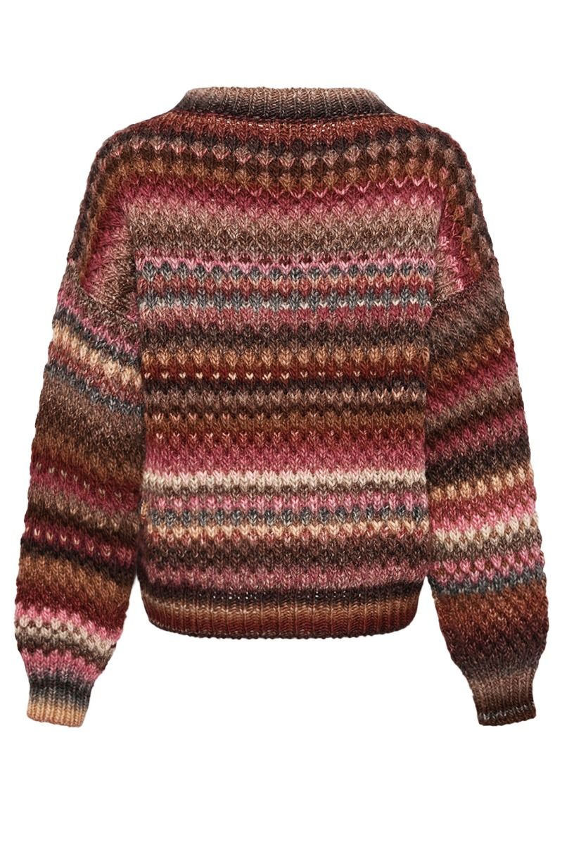 Noella - Strik - Gio Knit Sweater - Rust Mix