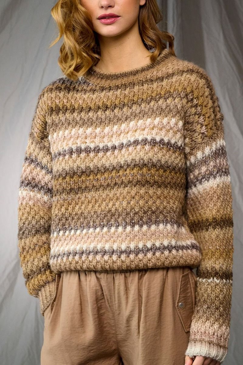 Noella - Strik - Gio Sweater - Brown Mix