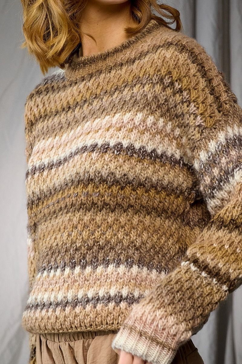 Noella - Strik - Gio Sweater - Brown Mix