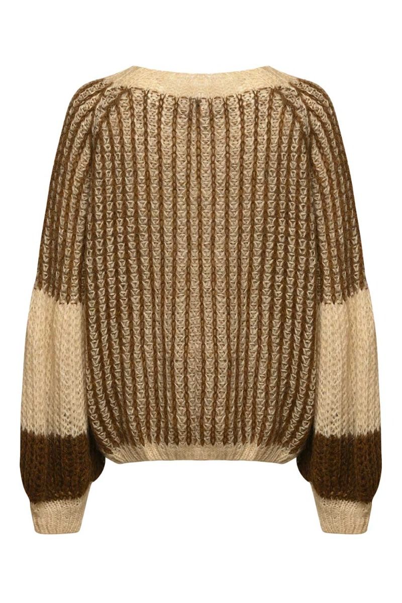 Noella - Strik - Liana Knit Sweater - Beige/brown