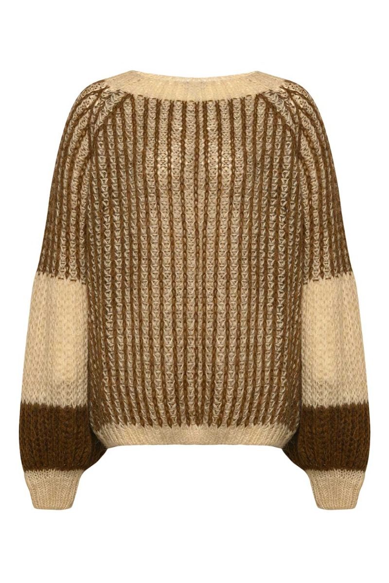 Noella - Strik - Liana Knit Sweater - Beige/brown