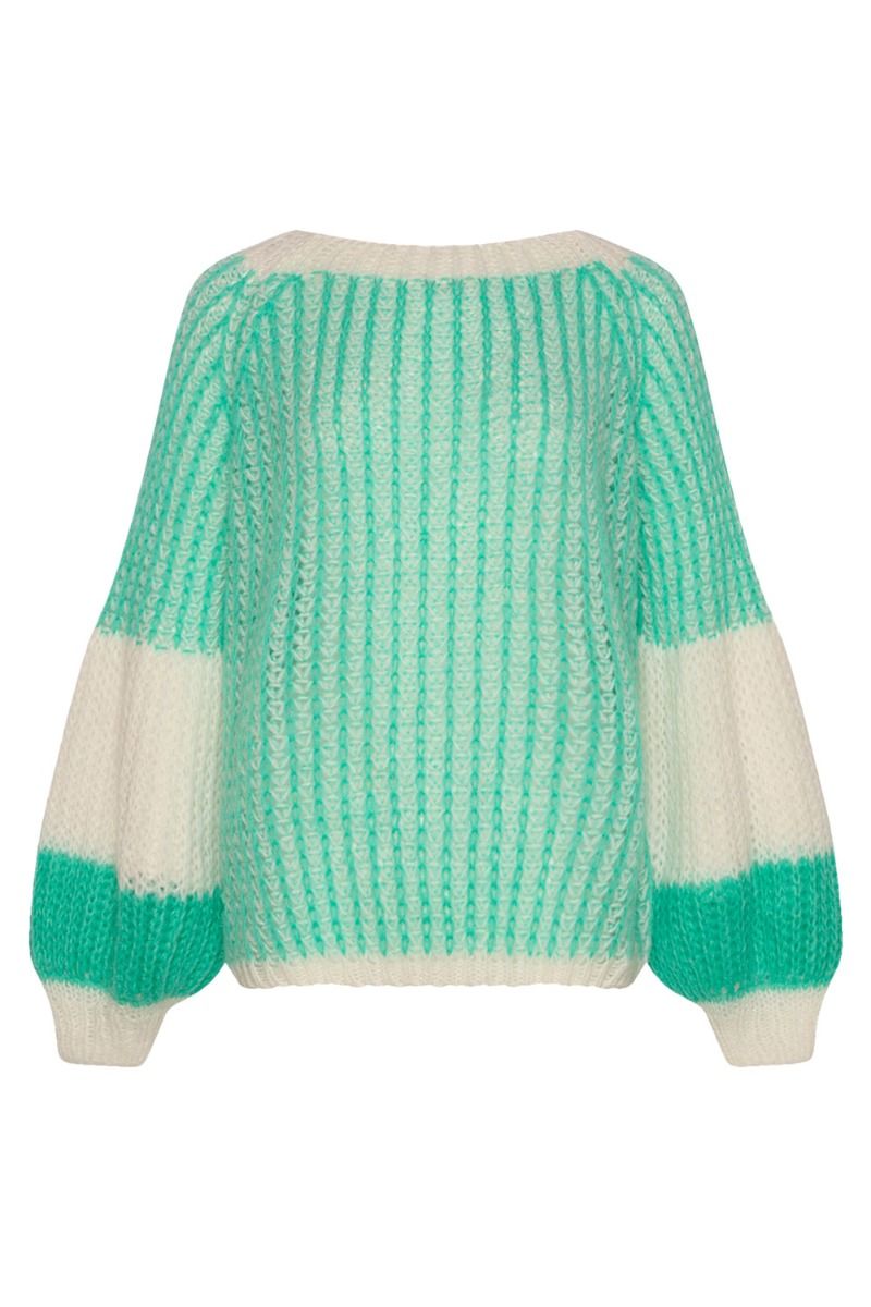Noella - Strik - Liana Knit Sweater - Mint/White