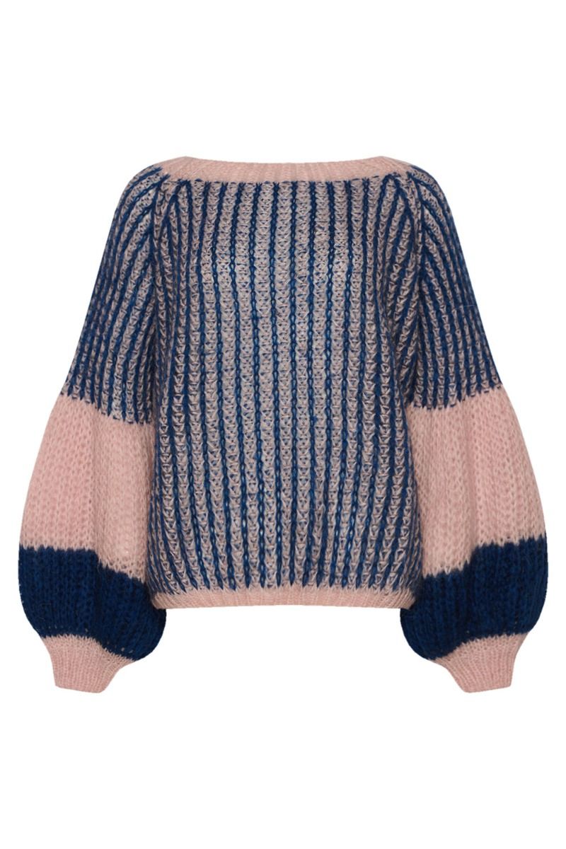 Noella - Strik - Liana Knit Sweater - Rose/Navy