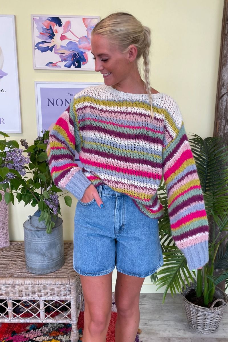 Noella - Strik - Pool Knit Blouse - Multi Mix