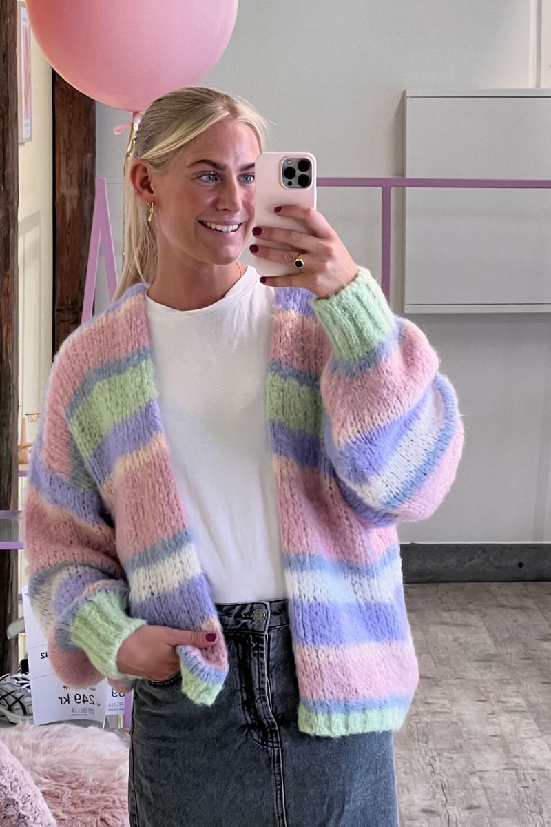 Noella - Strik - Rona Ella Knit Cardigan - Soft Pastel Mix