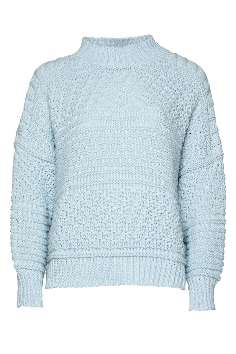 Noella - Strik - Tally Knit Sweater - Lightblue
