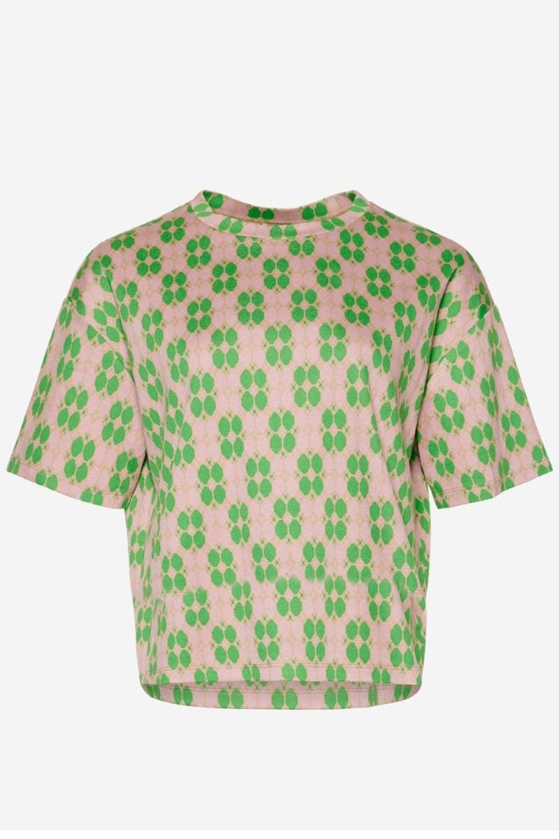 Noella - T-shirt - Ianna Tee - Green/Lavender Mix