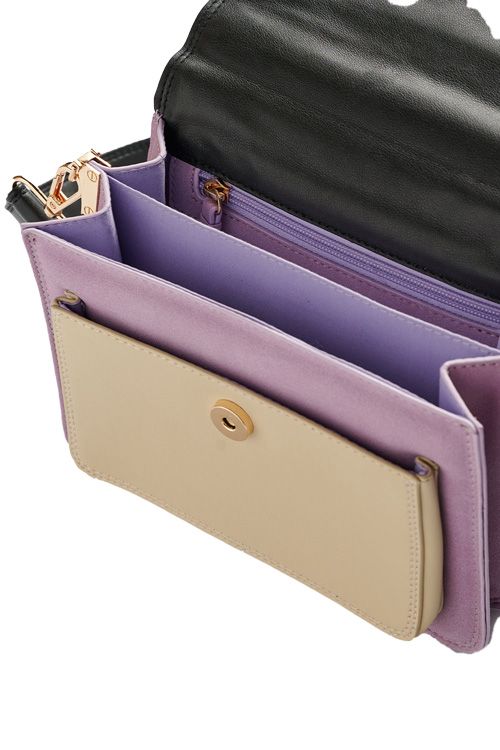 Noella - Taske - Bella Bag  - Black/Lavender/Cream