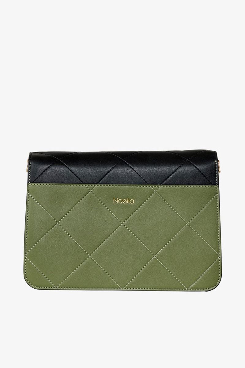 Noella - Taske - Blanca Multi Compartment Bag - Black/Green/Cream