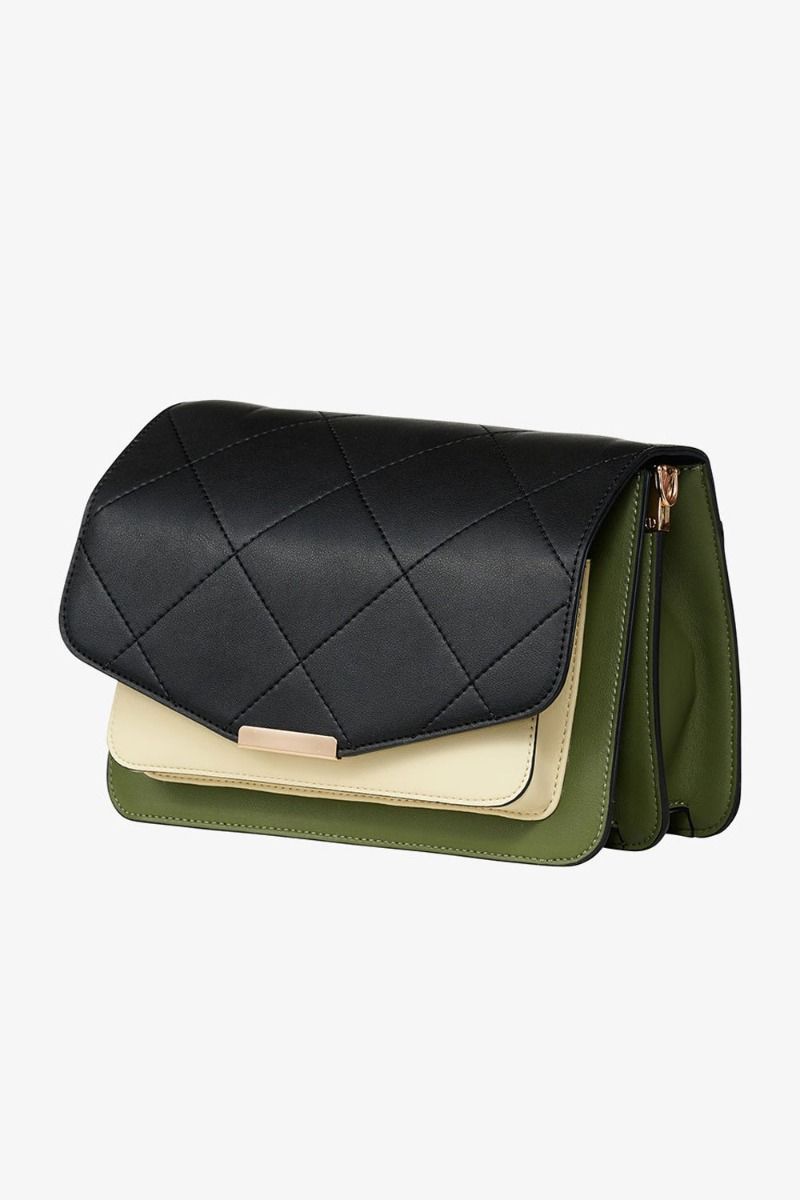 Noella - Taske - Blanca Multi Compartment Bag - Black/Green/Cream