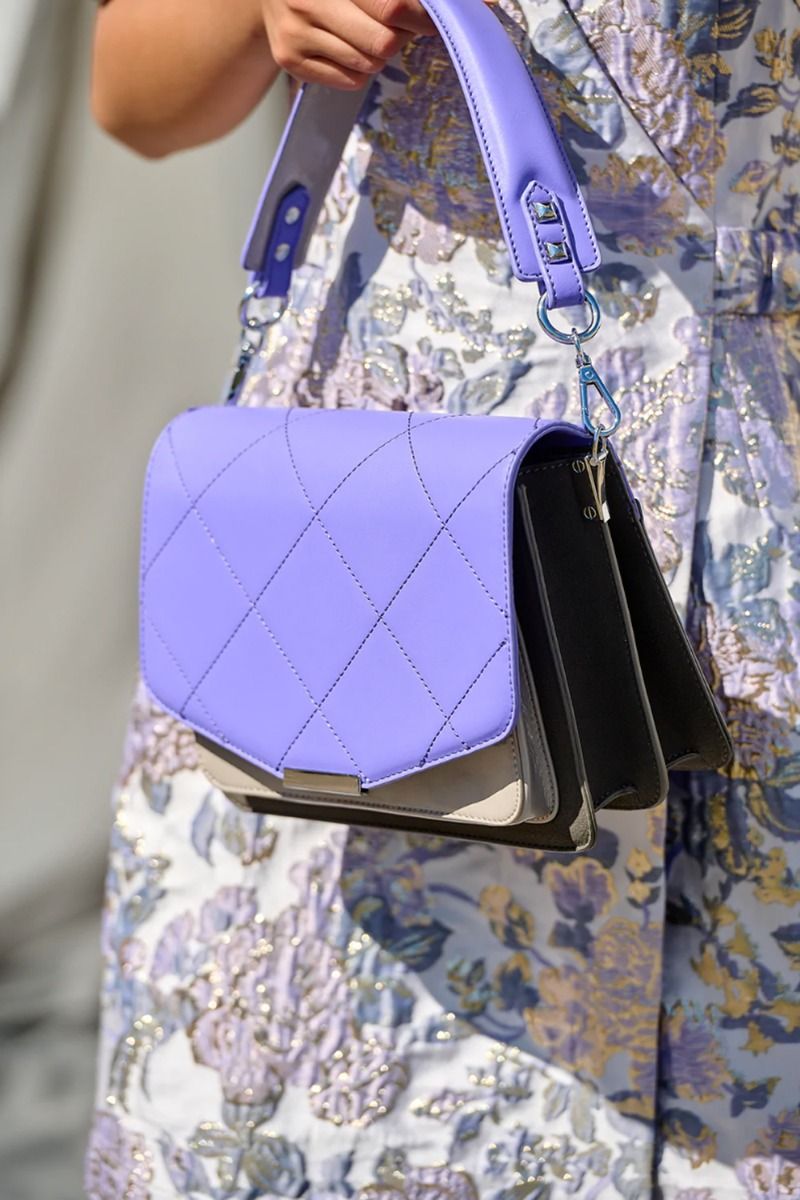 Noella - Taske - Blanca Multi Compartment Bag - Bright Purple/Grey lak/Grey 