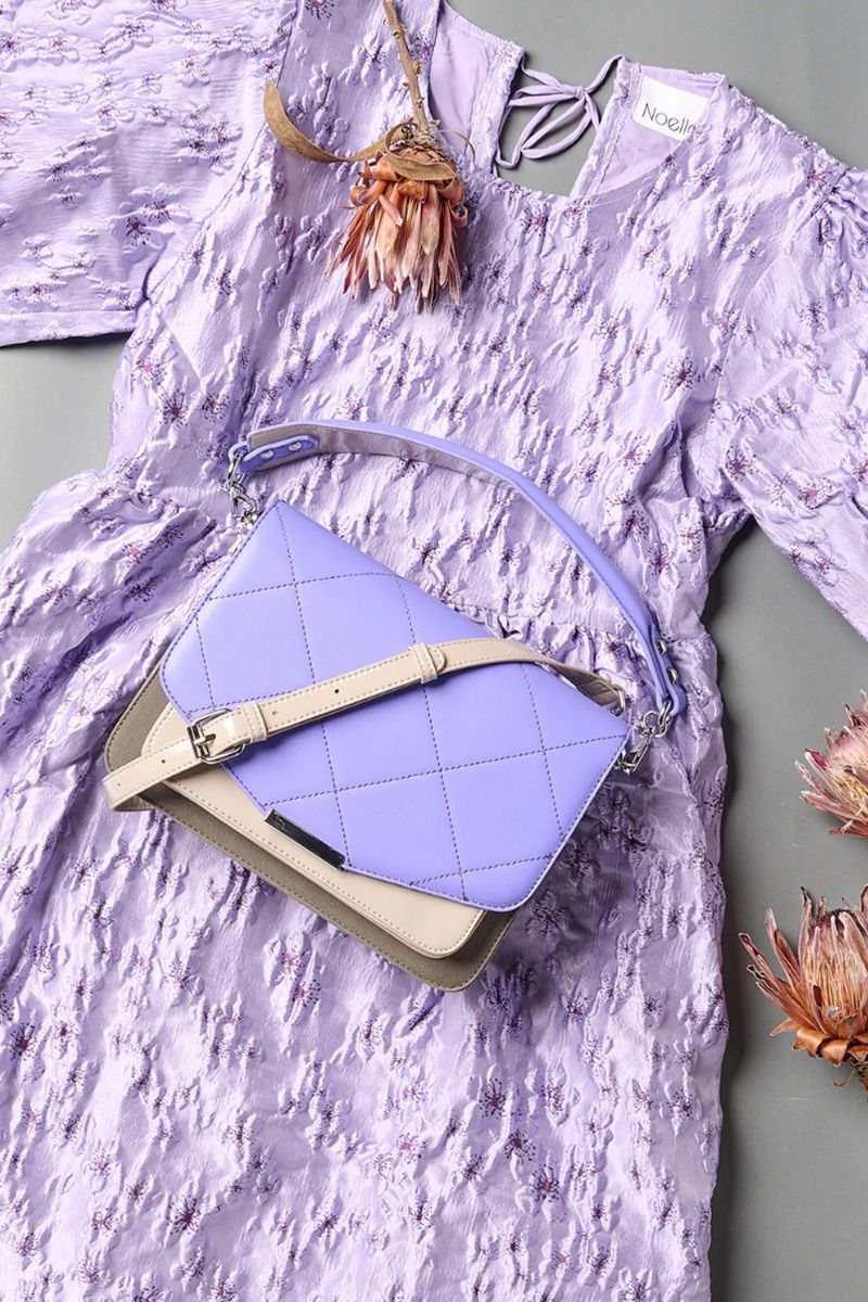 Noella - Taske - Blanca Multi Compartment Bag - Bright Purple/Grey lak/Grey 