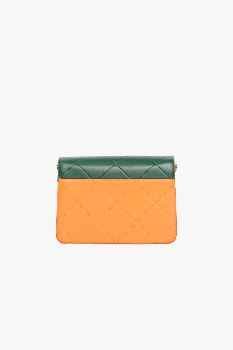 Noella - Taske - Blanca Multi Compartment Bag - Dark green/Orange/Taupe