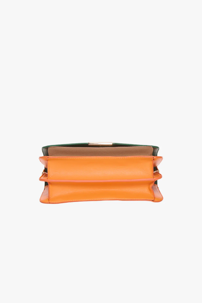 Noella - Taske - Blanca Multi Compartment Bag - Dark green/Orange/Taupe