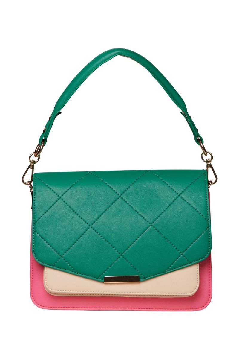 Noella - Taske - Blanca Multi Compartment Bag - Green/Pink/Nude 