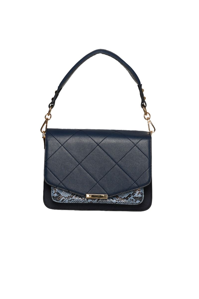 Noella - Taske - Blanca Multi Compartment Bag Snake - Navy Snake