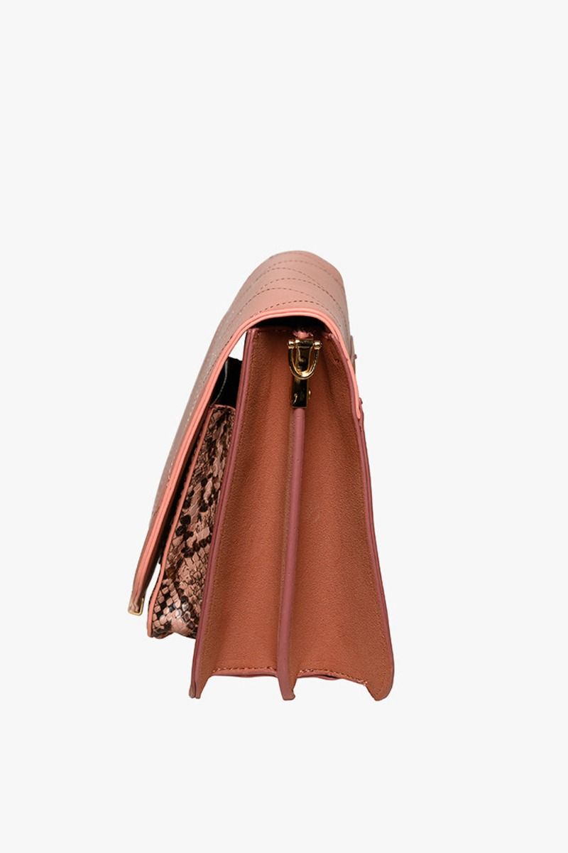 Noella - Taske - Blanca Multi Compartment Bag Snake - Rose Snake