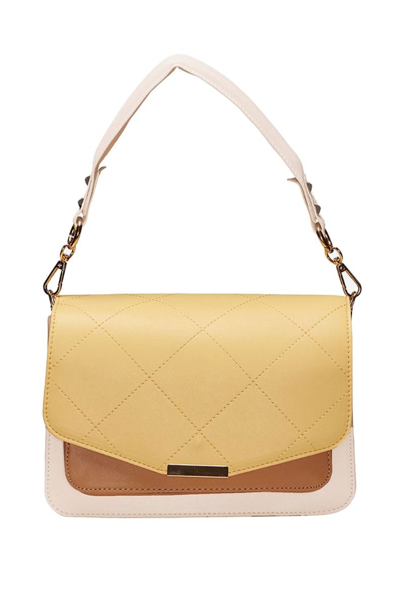 Noella - Taske - Blanca Multi Compartment Bag - Yellow/nude/drk.Nude