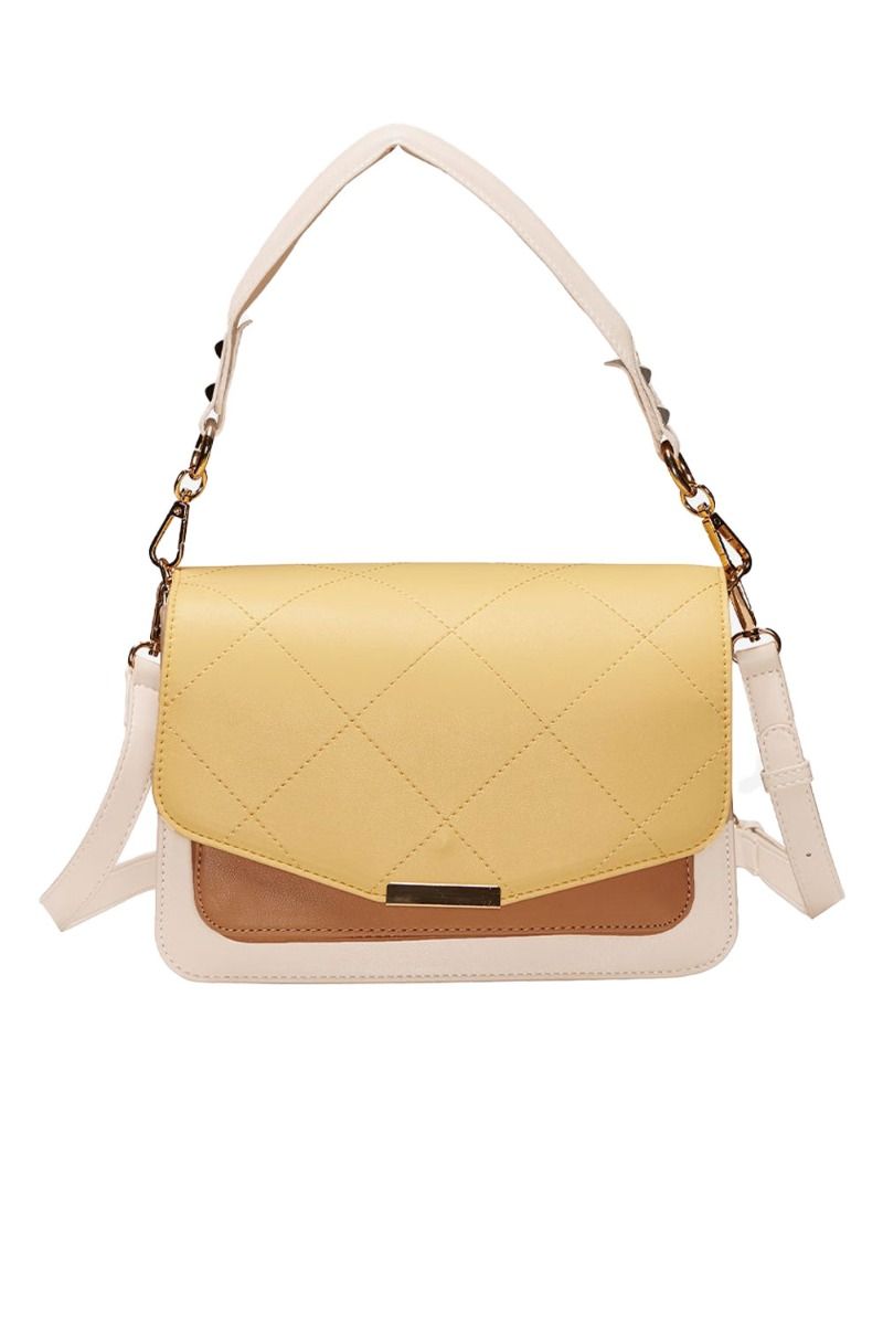 Noella - Taske - Blanca Multi Compartment Bag - Yellow/nude/drk.Nude