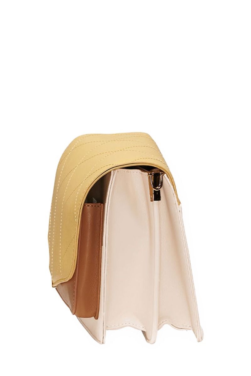 Noella - Taske - Blanca Multi Compartment Bag - Yellow/nude/drk.Nude