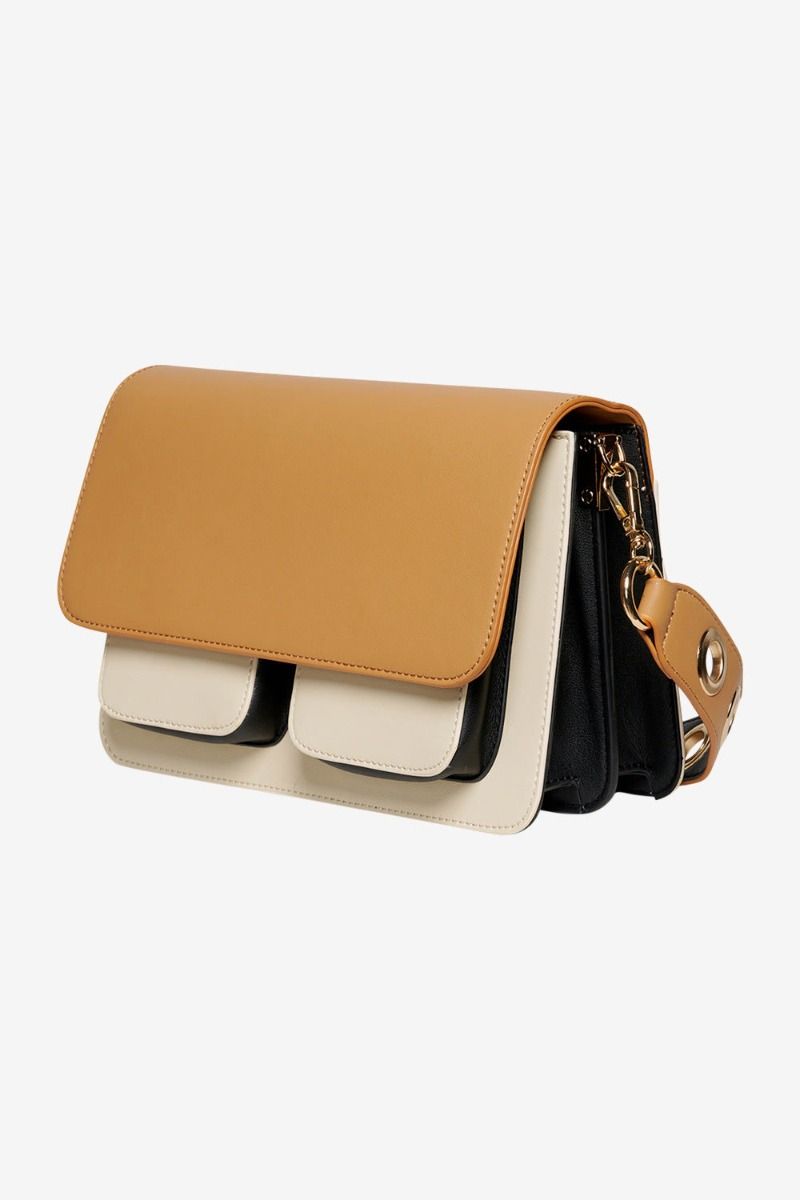 Noella - Taske - Isla Bag - Camel/Sand/Black