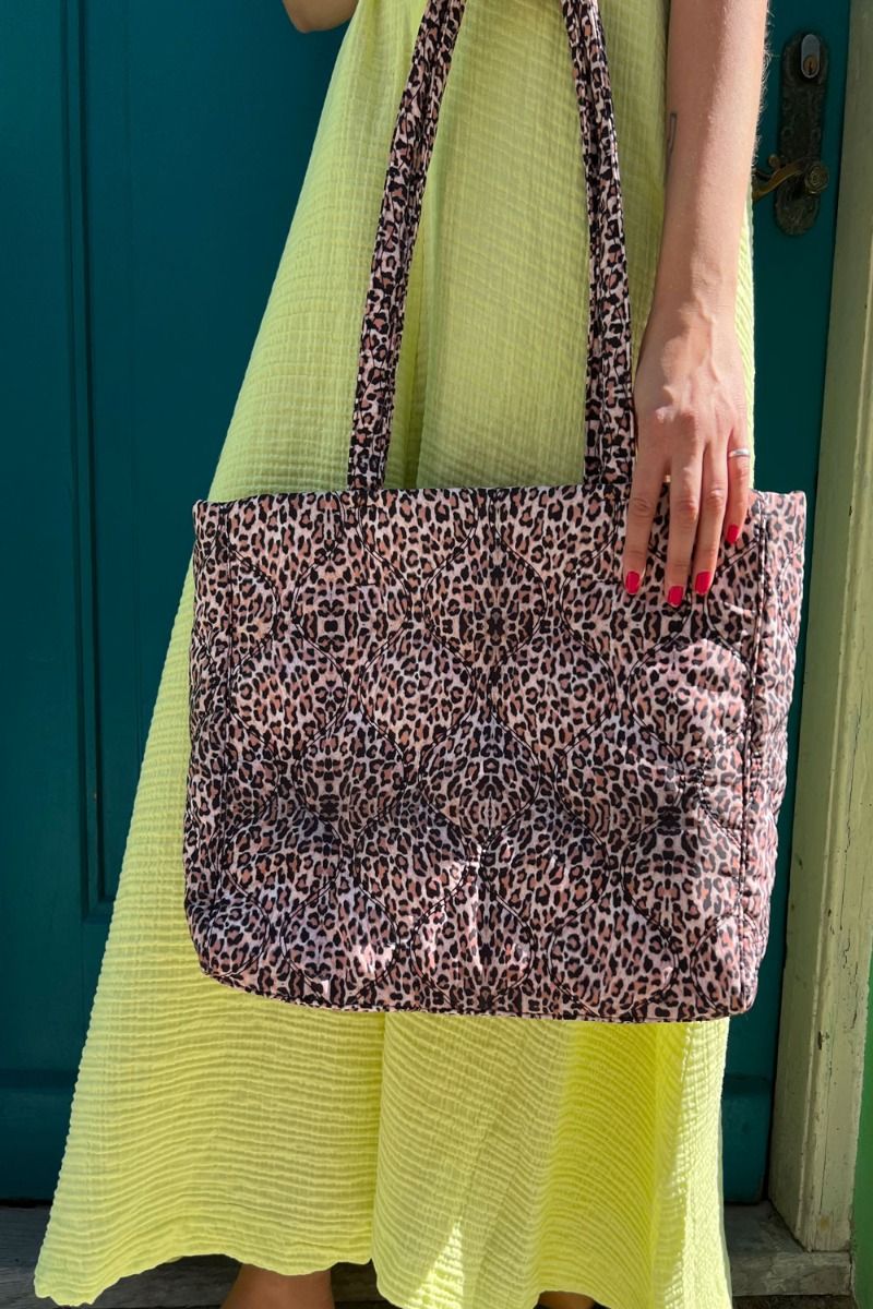 Noella - Taske - Sam Quilted Tote Bag - Leopard