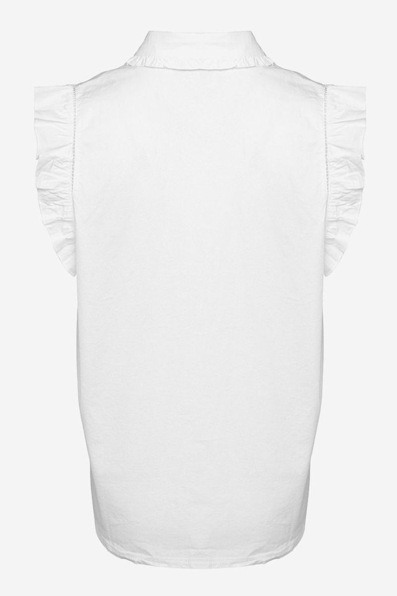 Noella - Top - Senza Top Cotton Poplin - White