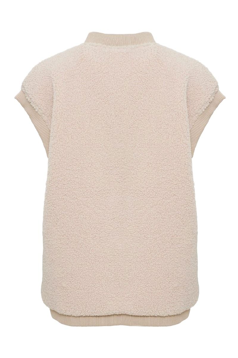 Noella - Vest - Effi Pile Vest - Camel/Sand Mix