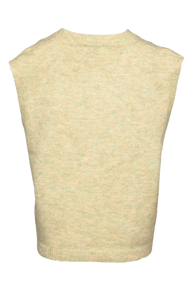 Noella - Vest - Frenchie Knit Vest - Yellow Melange