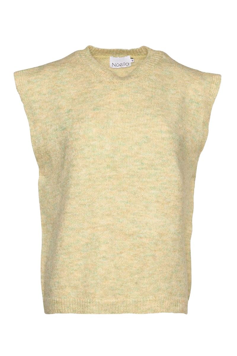Noella - Vest - Frenchie Knit Vest - Yellow Melange
