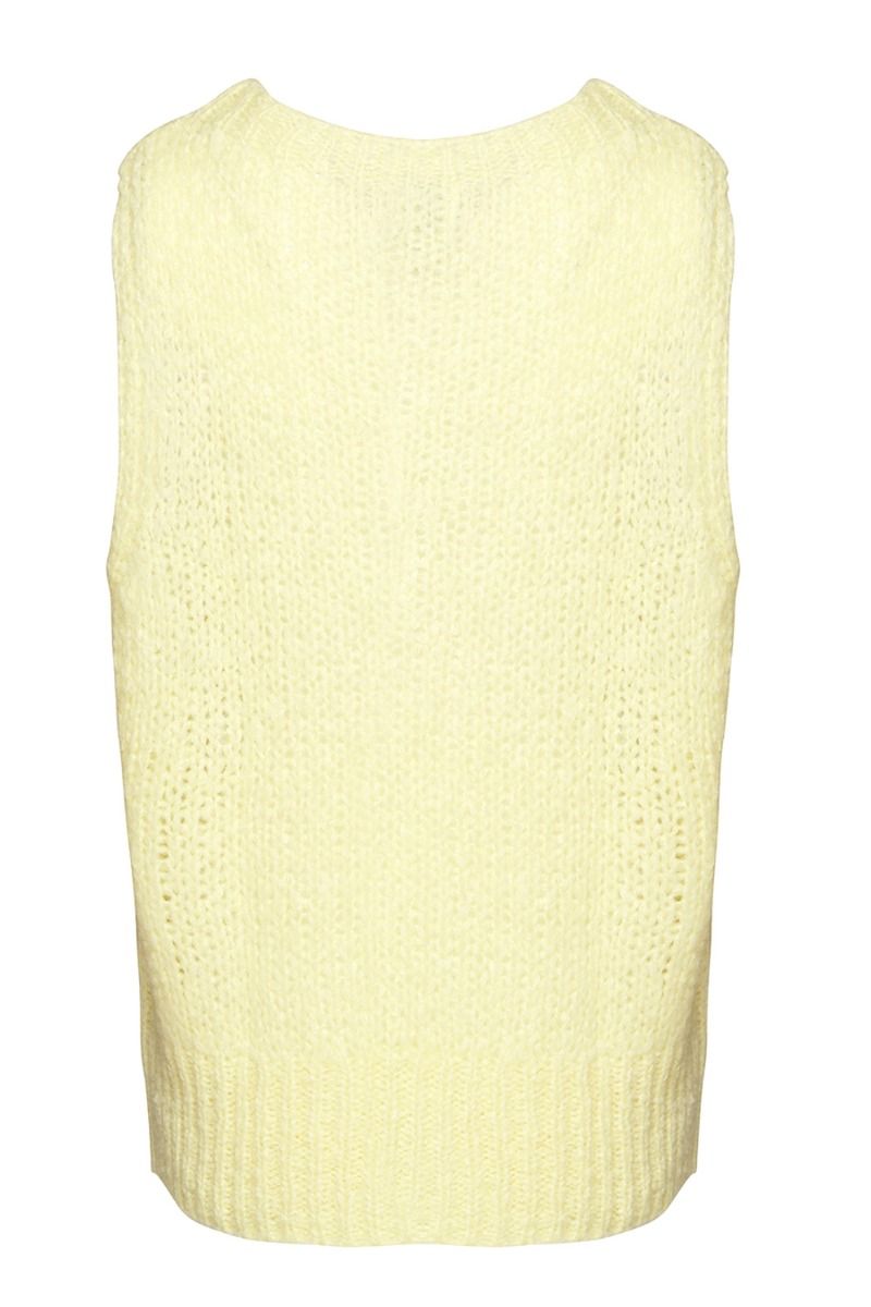 Noella - Vest - Kala Vest Pearl Slipover - Pale Yellow