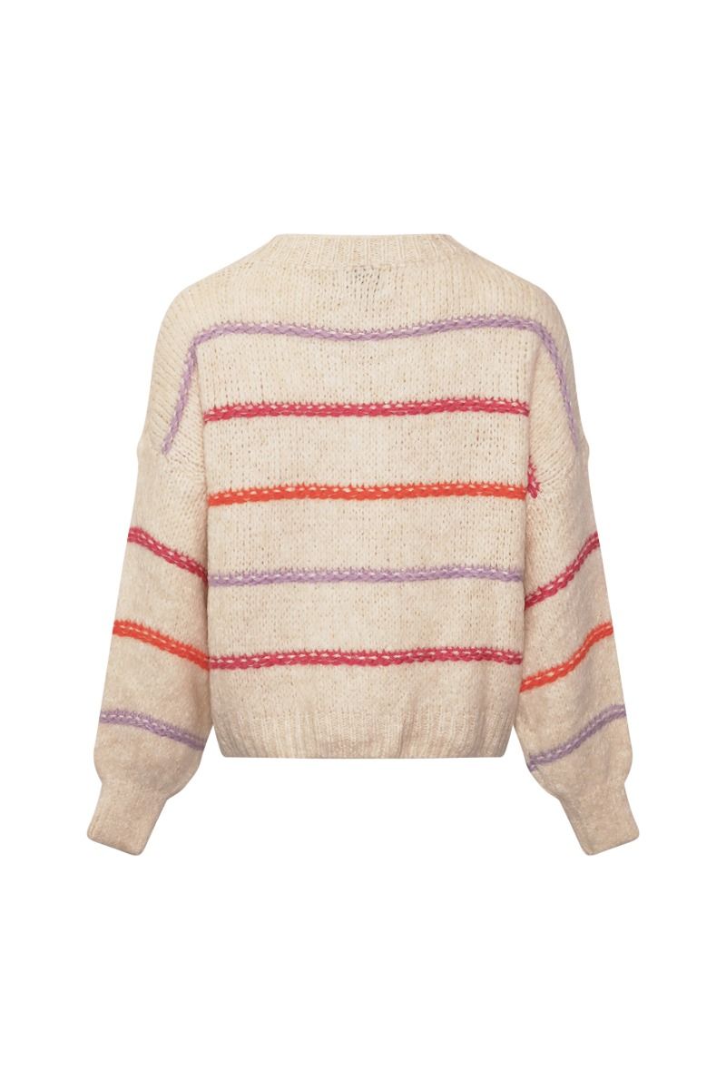 Noella - Strik - Kalita Knit - Oyster Berry Stripe