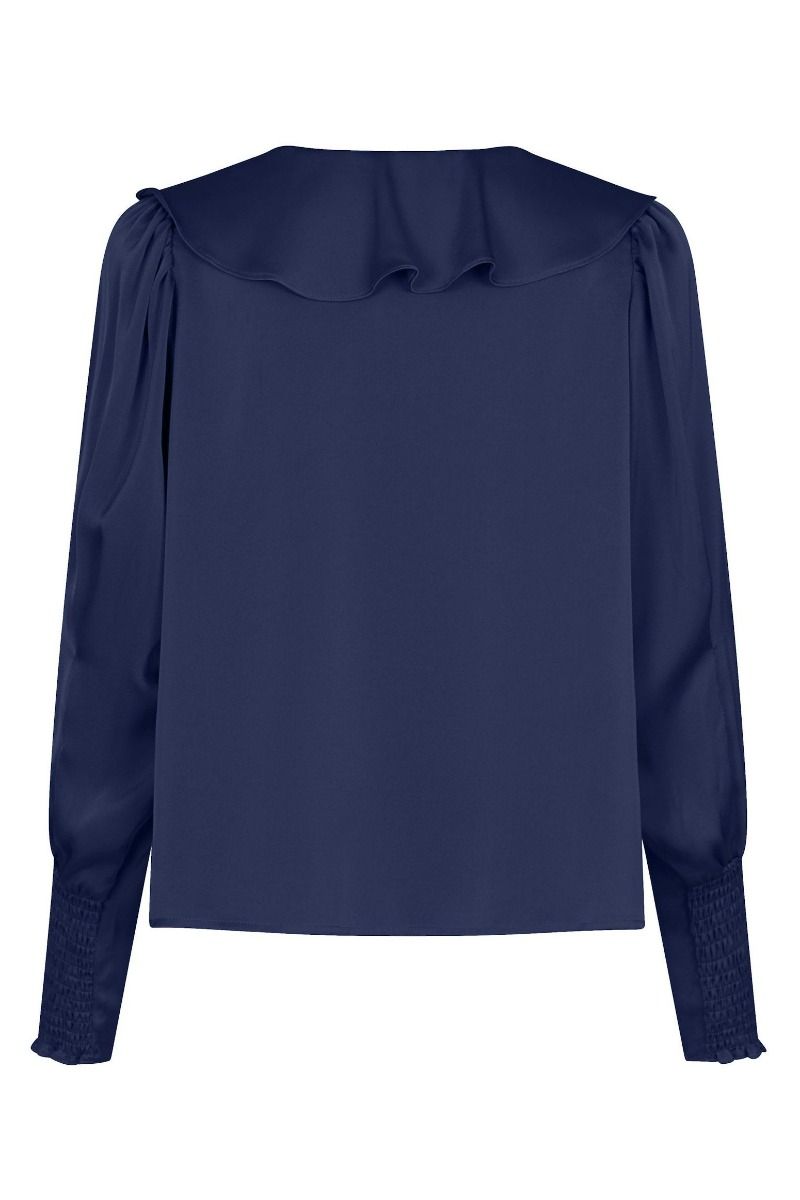 Neo Noir - Bluse - Sandie Sateen Blouse - Navy