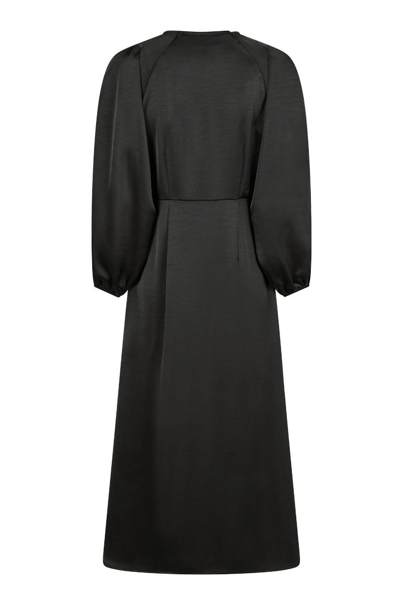 Neo Noir - Kjole - Isobel Heavy Sateen Dress - Black