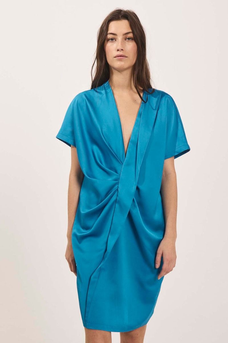 Norr - Kjole - Ella Dress - Ibiza Blue