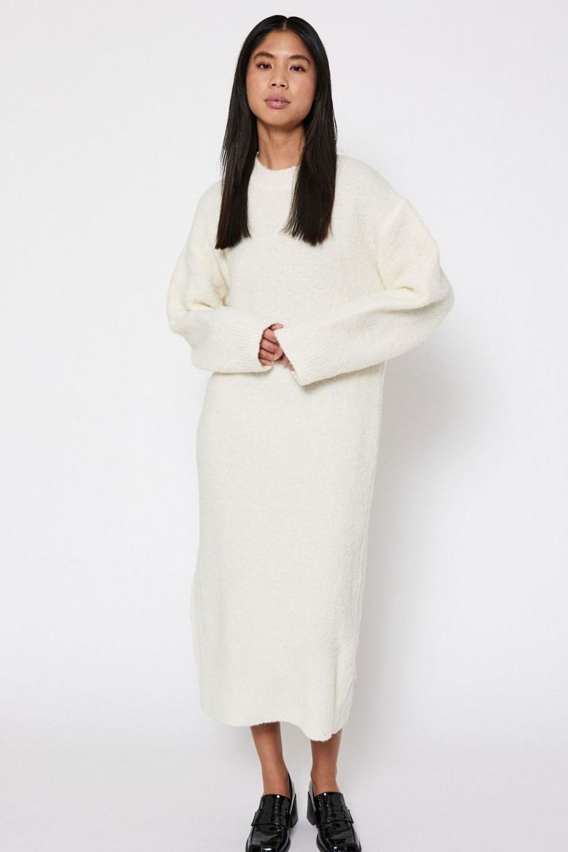 NORR - Kjole - Vica Knit Dress - Off-White